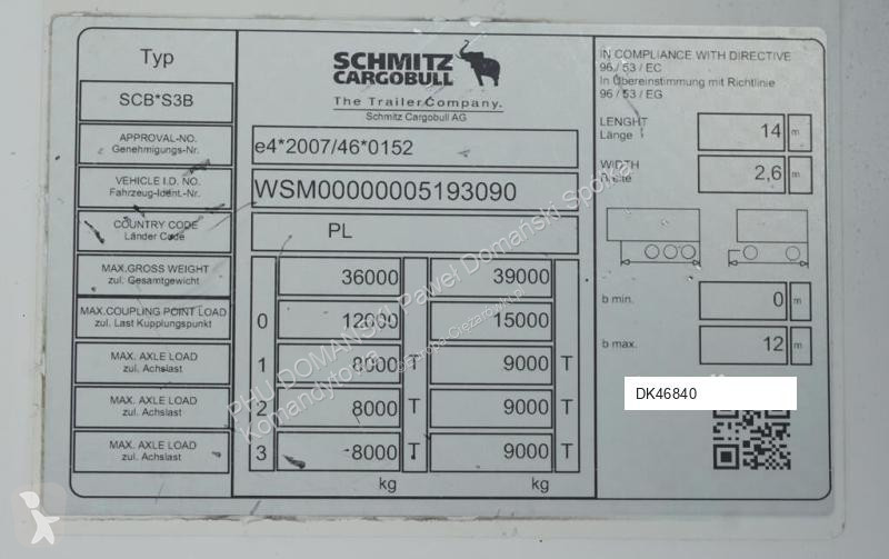 Sættevogn Schmitz Cargobull CHŁODNIA / CARRIER...