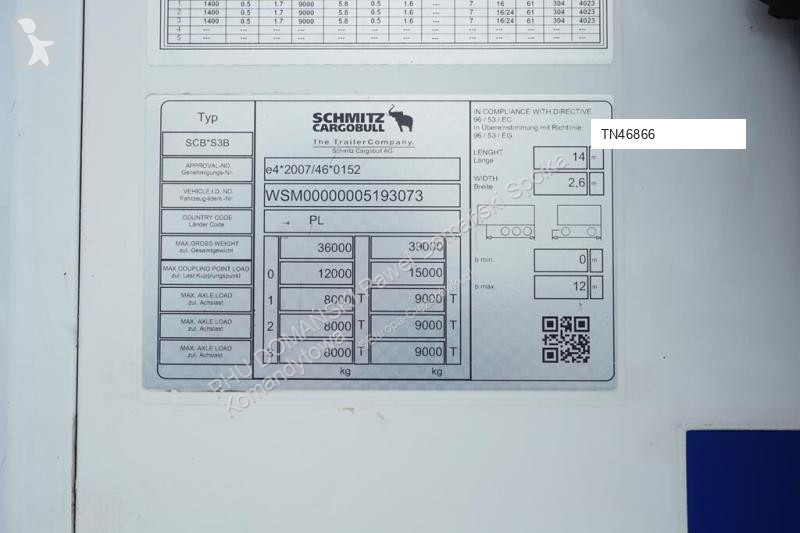 Semiremorca Schmitz Cargobull CHŁODNIA /...