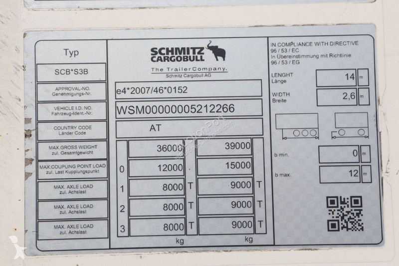 Semirremolque Schmitz Cargobull SCB*S3B