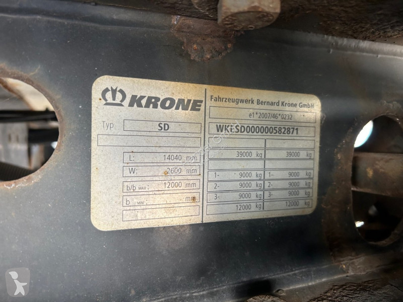 Semi reboque Krone SD Kühler, Doppelstock,...