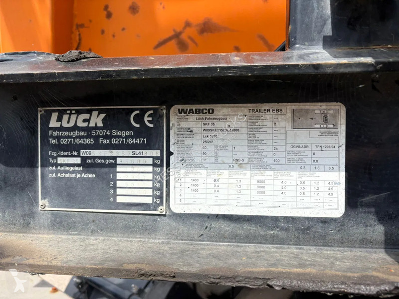 نصف مقطورة Lück Hardox Ferrotrailer / Schrott...