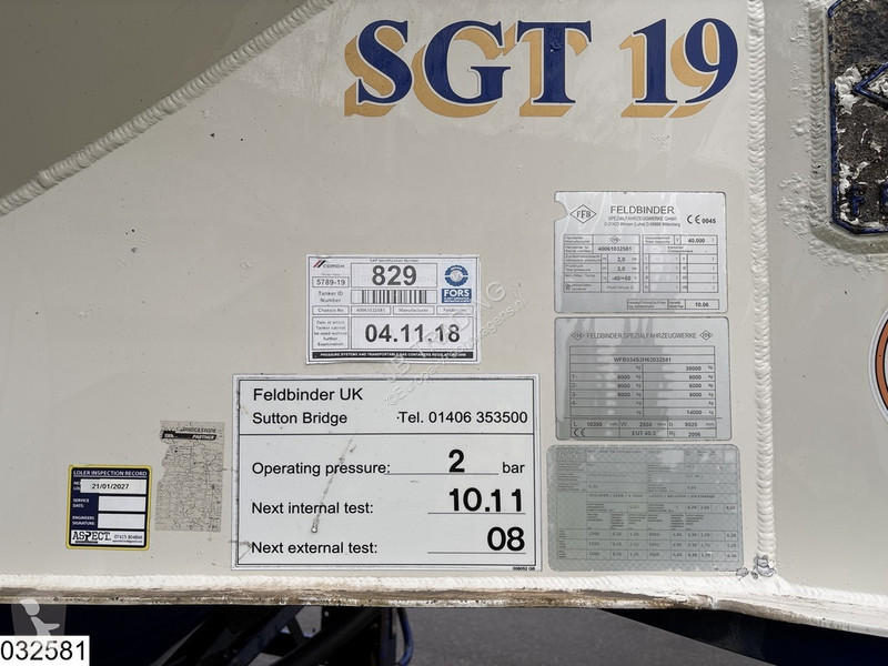 Oplegger Feldbinder Silo 40.000 liter