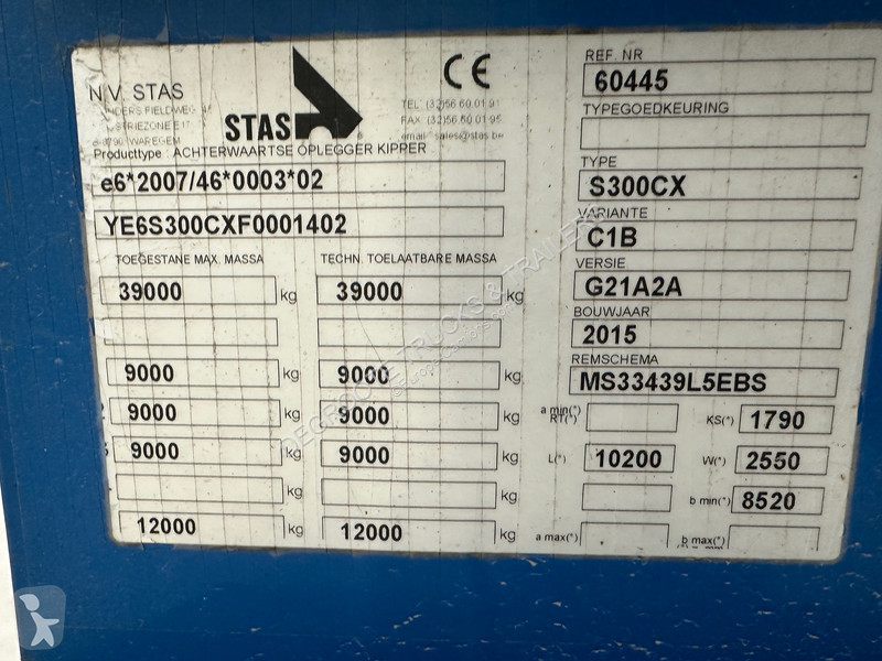 Semiremorca Stas 40 cub in Alu