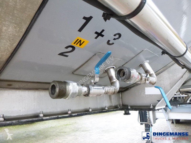 نصف مقطورة Van Hool Food tank inox 62 m3 / 3 comp