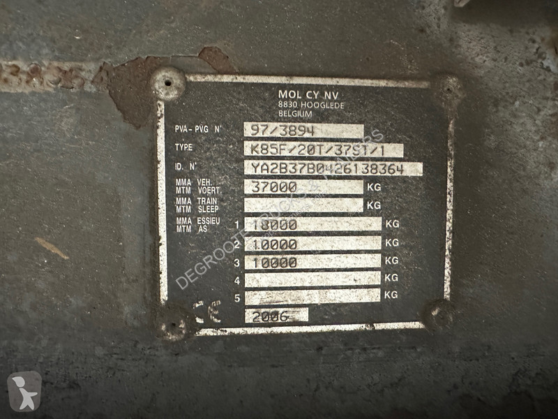 نصف مقطورة MOL 28 cub in steel