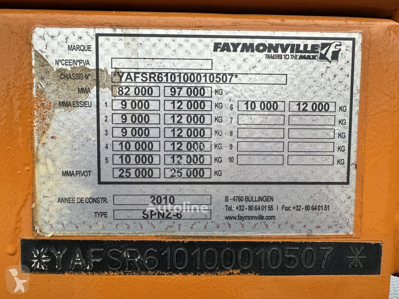 نصف مقطورة Faymonville Ballast trailer...