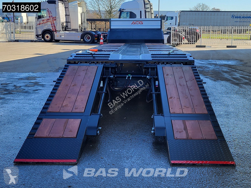نصف مقطورة  LOWBED 4 axles NEW! Lifting Axle +...