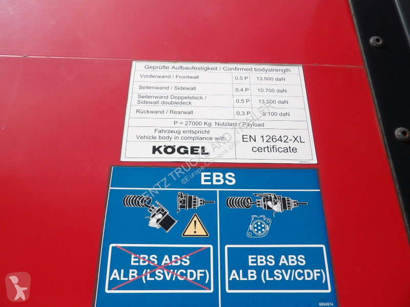 Oplegger Kögel COILMULDE-MERCEDES ACHSEN-TOP