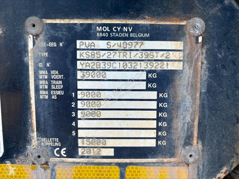 نصف مقطورة MOL - 3X SAF AXLE + 2x IN STOCK +...