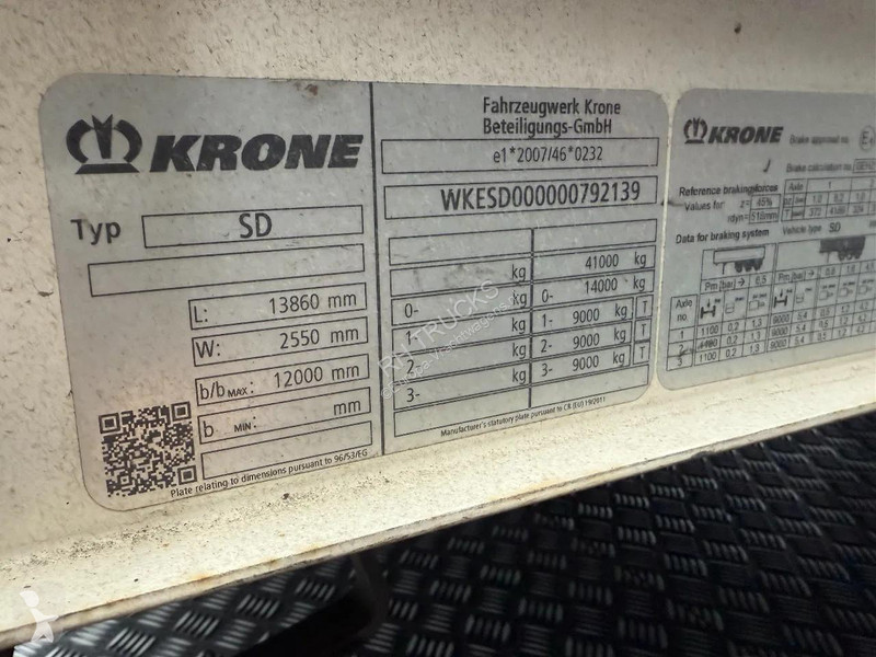 Oplegger Krone WITH ALUMINIUM SIDEBOARDS