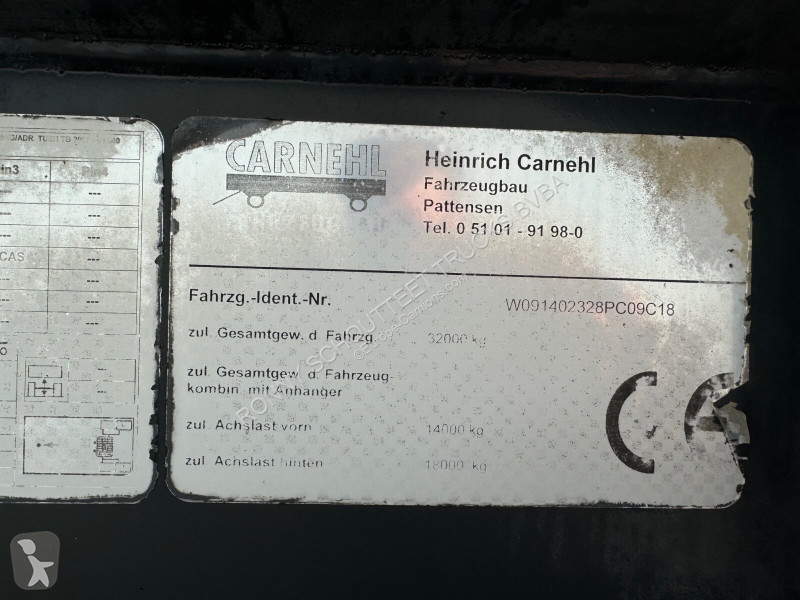 نصف مقطورة Carnehl CHKS/HH CHKS/HH, Stahlmulde...