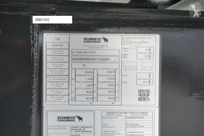 نصف مقطورة Schmitz Cargobull WYWROTKA / 45 M3 /...