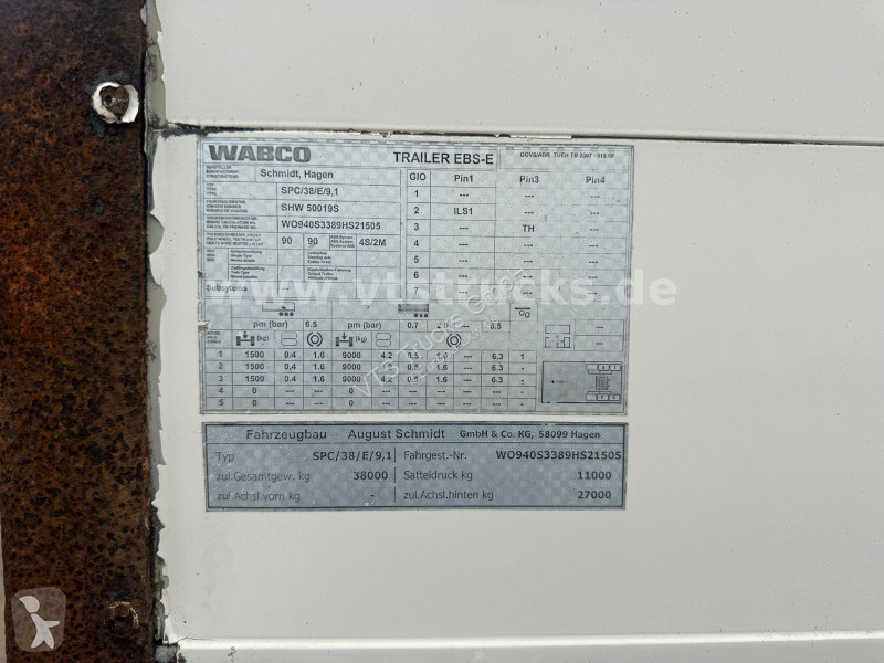 نصف مقطورة Schmidt SPC/28/E/9,1 Liftachse