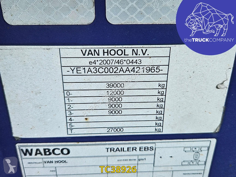 نصف مقطورة Van Hool 30 ‘ , 20’. ADR