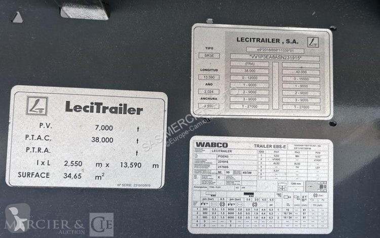 Semi remorque Lecitrailer