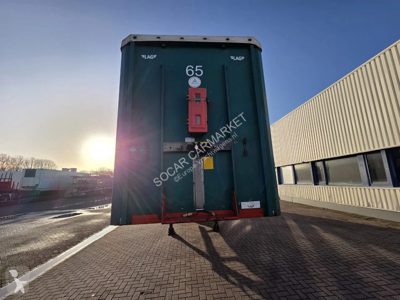 نصف مقطورة LAG 3 axle curtain trailers saf axles