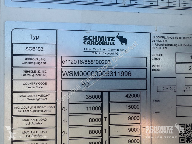 Semi remorque Schmitz Cargobull Reefer Standard...
