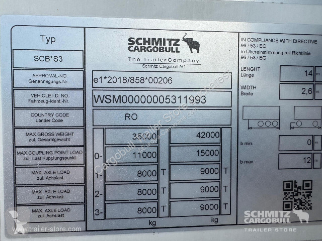 Semi remorque Schmitz Cargobull Reefer Standard...