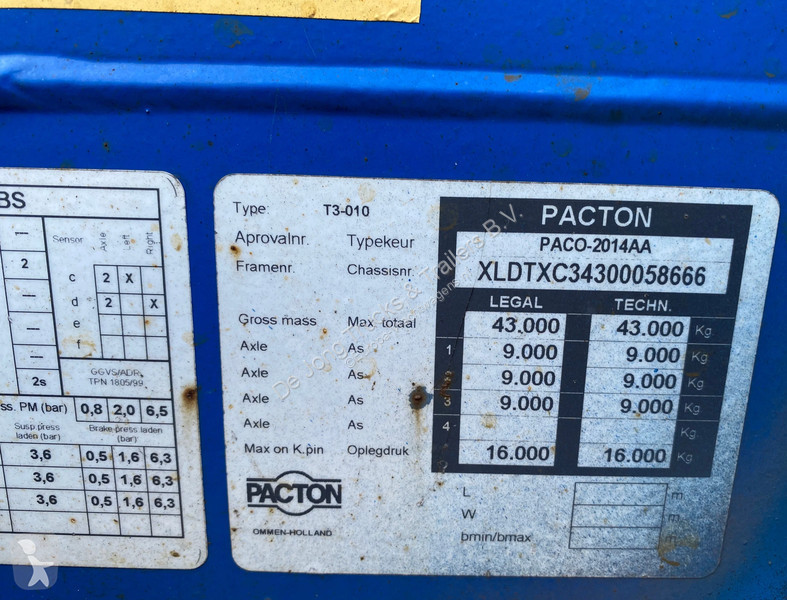 Semirremolque Pacton T3-010 T3-010 / 3x...