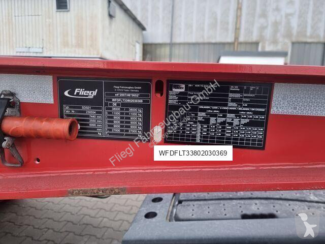 Oplegger Fliegl SDS 380 Chemie 20ft 725mm Überhang