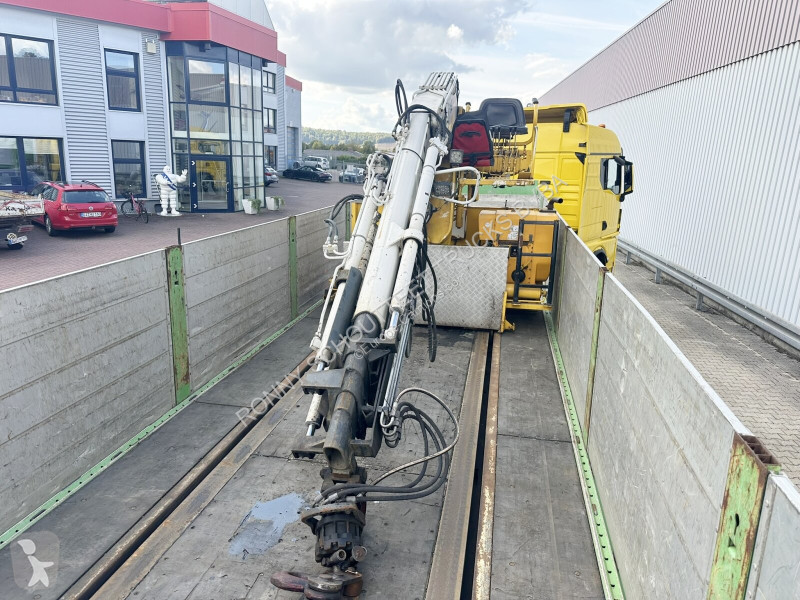 Baustoff-Auflieger mit Rollkran Kennis 14R...