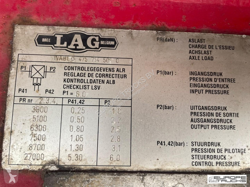 Semitrailer LAG Schuifzeilen Belgian Trailer -...