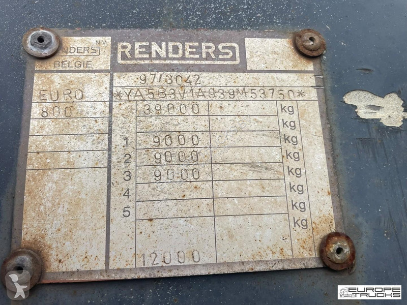 Semitrailer Renders Container Belgian Trailer -...
