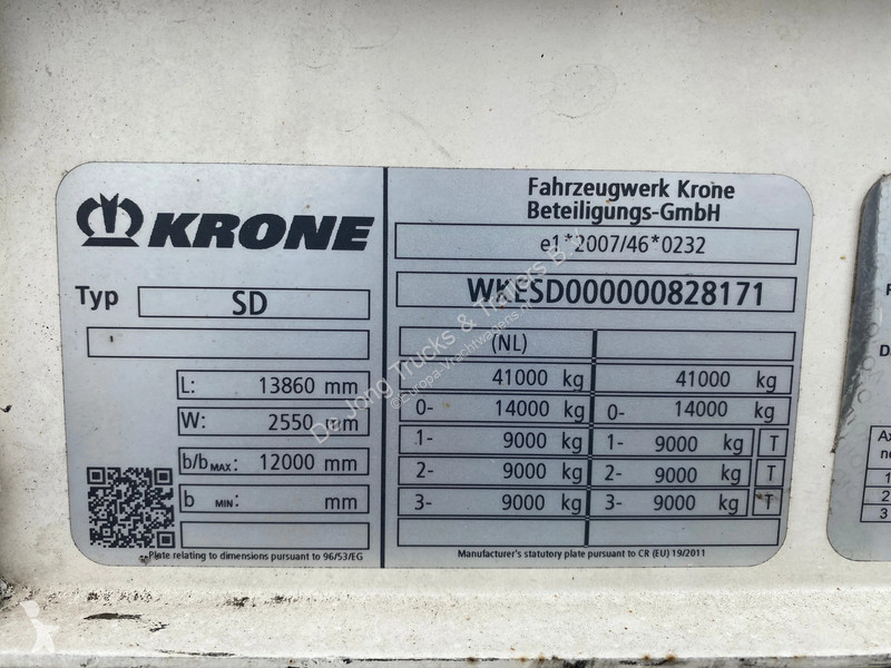 Semirremolque Krone Tautliner / Boorden /...