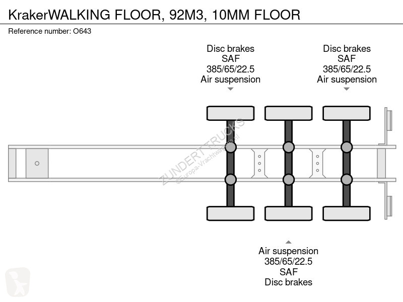 Semirremolque Kraker trailers WALKING FLOOR,...
