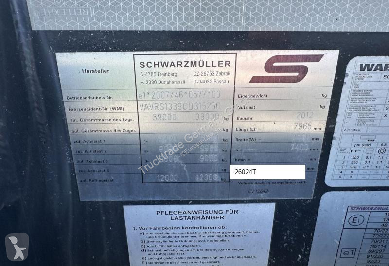 Полуприцеп Schwarzmüller Schwarzmueller SPA 3/E...