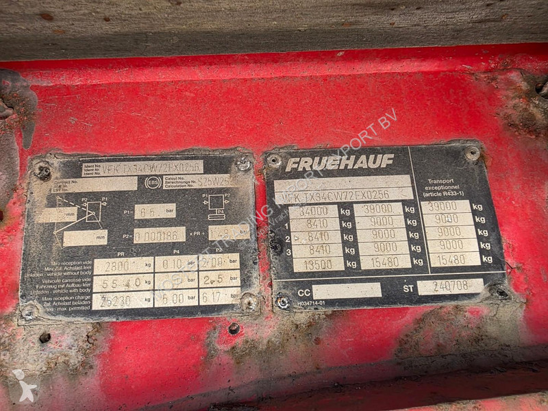 Fruehauf Gigant - Disc 3-axle flatbed trailer -...
