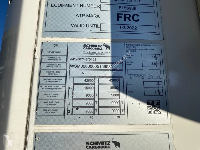 Schmitz Cargobull SCB*S3B / Frigo / Vector 1950...