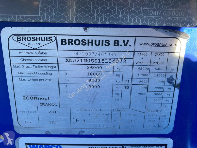 Broshuis 2 Connect 5AKCC / 5 Axles / 3x...