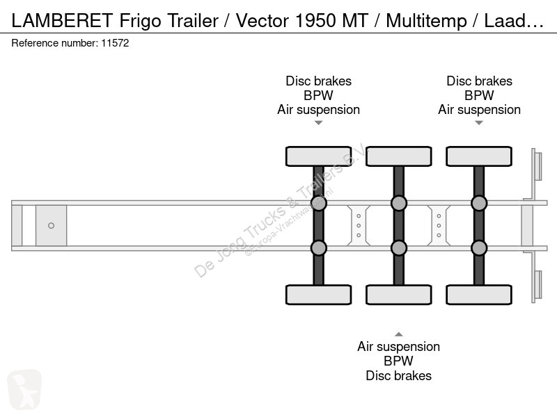 Lamberet Frigo Trailer / Vector 1950 MT /...