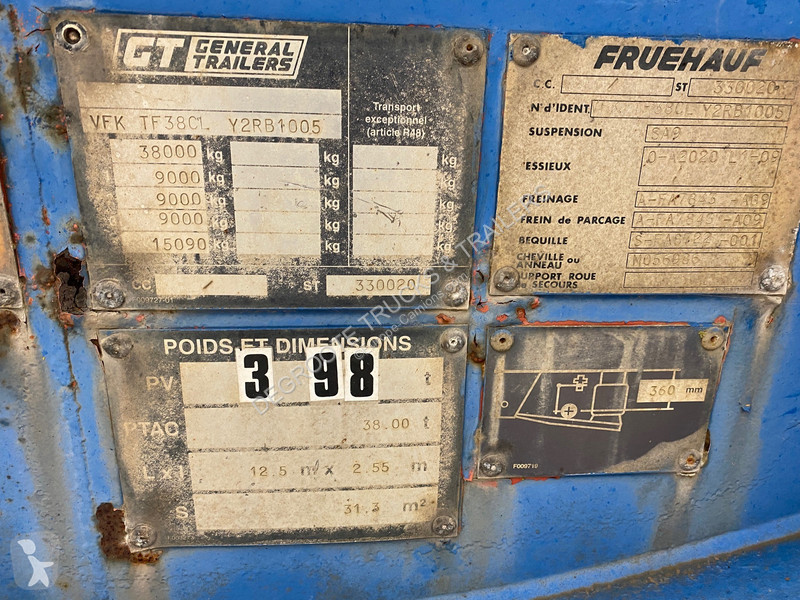 Semitrailer Fruehauf Skelet 20-30-40 ft