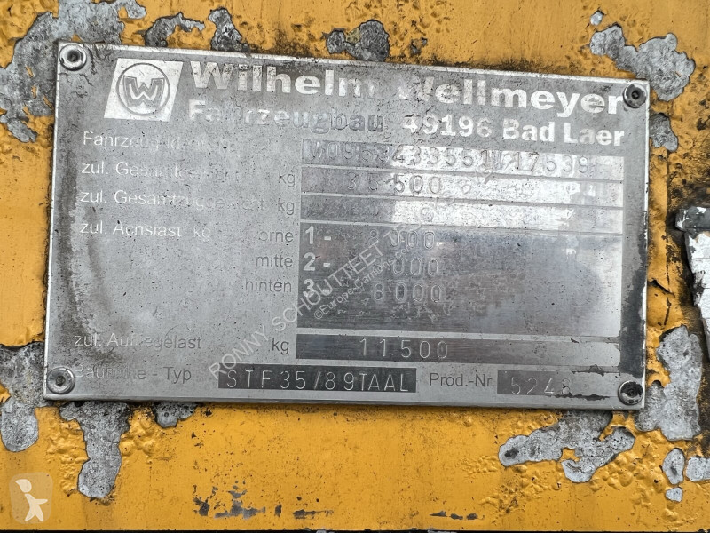 Semitrailer  STF 35/89 TA AL Wellmeyer, STF...