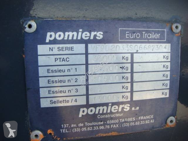Sættevogn Pomiers BENNE POUSSOIR POMIERS 33T