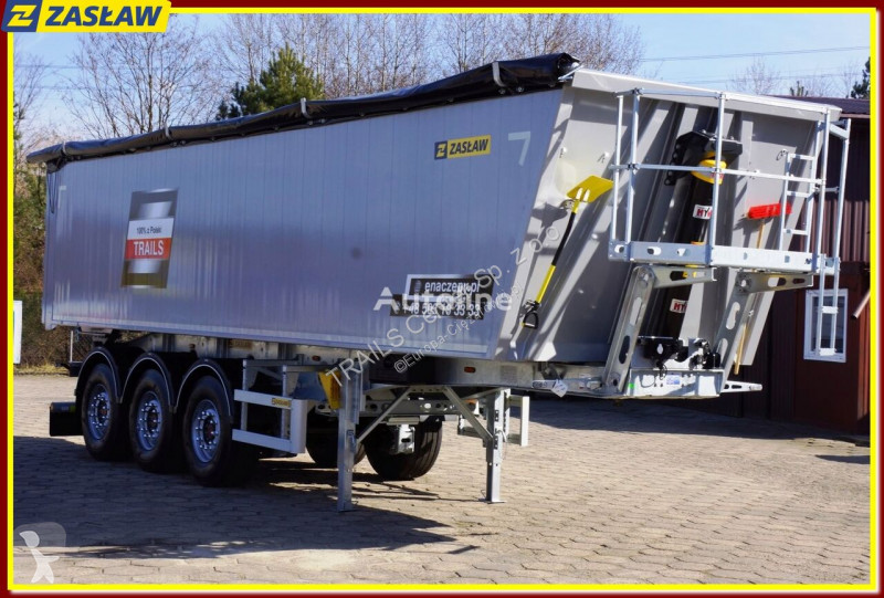 Semi remorque Zasław 43 m³ tipping semi-trailer...