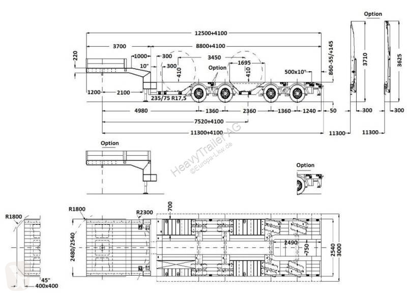 Semiremorca Faymonville 4-(2+2)-Achs-Tele-Semi...