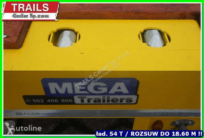 Semirimorchio Mega 4 axle low floor 18.600 m....