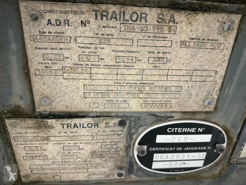 Oplegger  Tank 39000 L