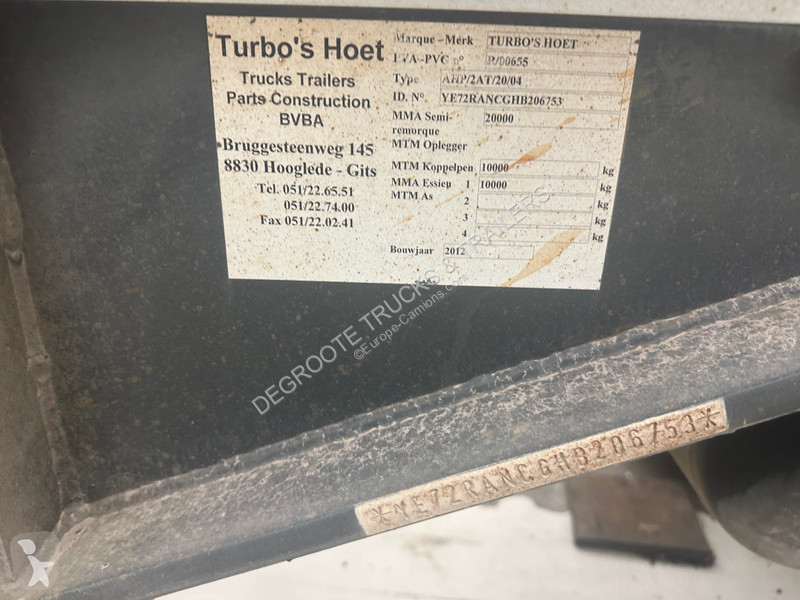 نصف مقطورة Turbo's Hoet BDF systeem