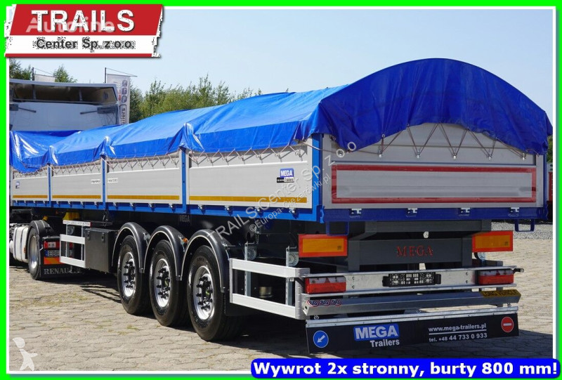 Semiremorca Mega 29 m³ / 12.600 m. 2 x side...