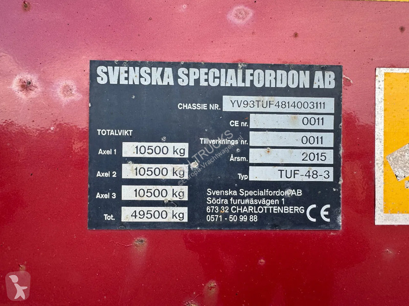 Oplegger  MEGASLÄPET TUF 48-3 KIPPER 3 AXLES