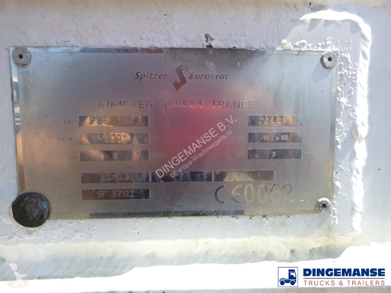 Semi reboque Spitzer Powder tank alu 37 m3 / 1...