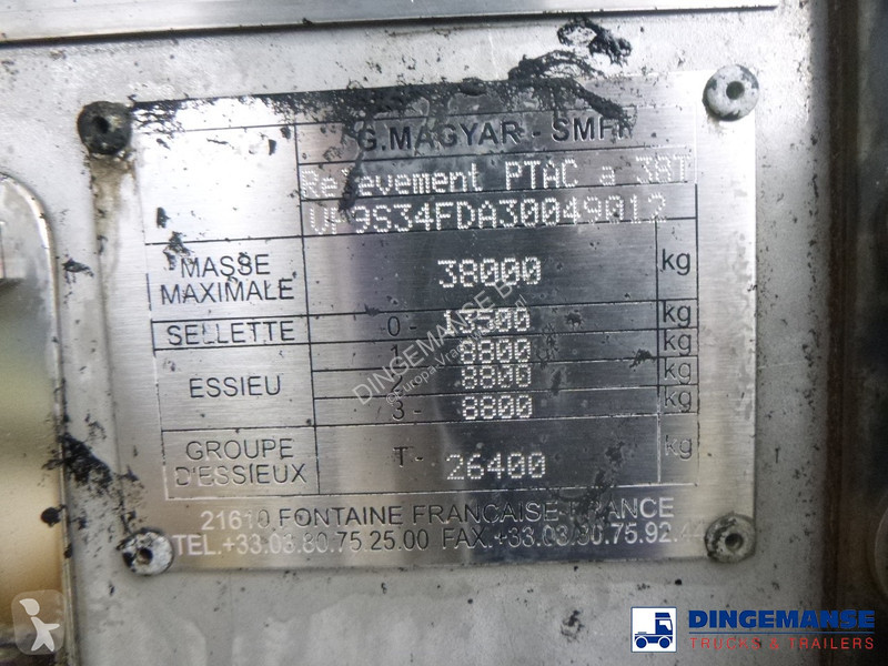 Semiremorca Magyar Bitumen tank inox 31.8 m3 /...
