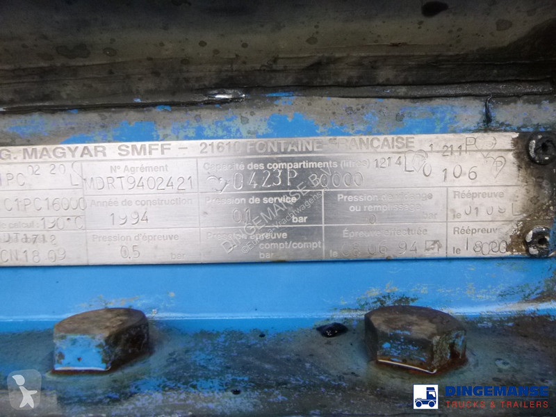 Semiremorca Magyar Bitumen tank inox 30 m3 / 1...