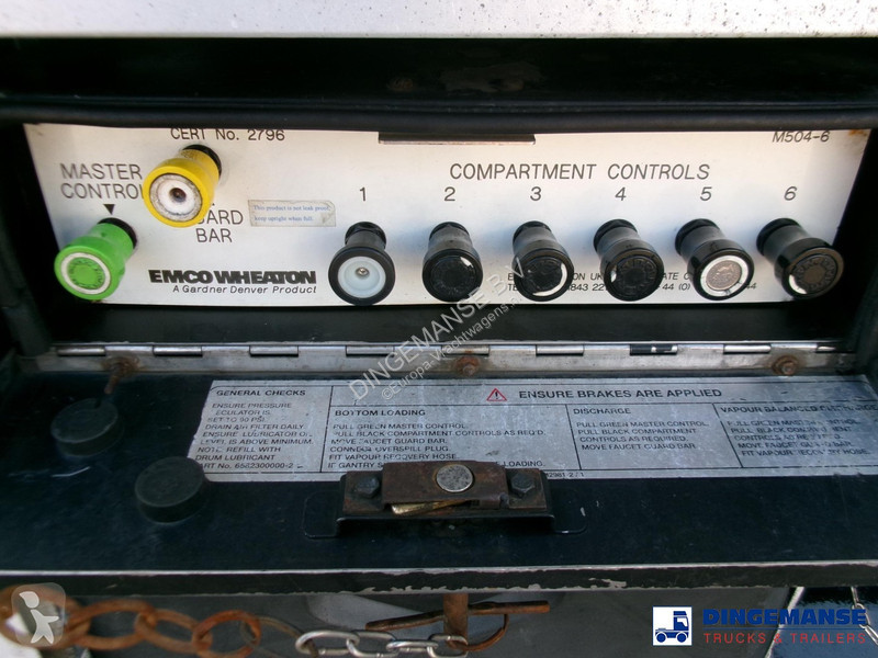 Oplegger  Fuel tank alu 43 m3 / 6 comp