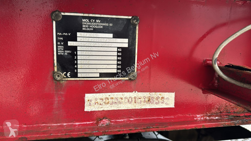 نصف مقطورة MOL K85F/27TRI/39ST (DRUM BRAKES /...