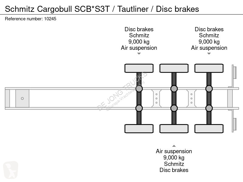 Oplegger Schmitz Cargobull SCB*S3T / Tautliner...